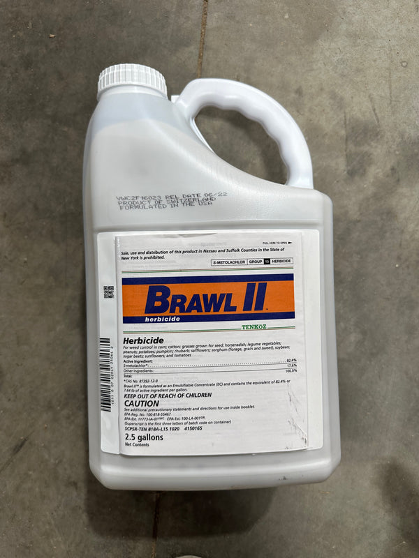 Brawl II Residual Herbicide - 2.5 gallon pre-emergent weed control for  corn and soybean food plots