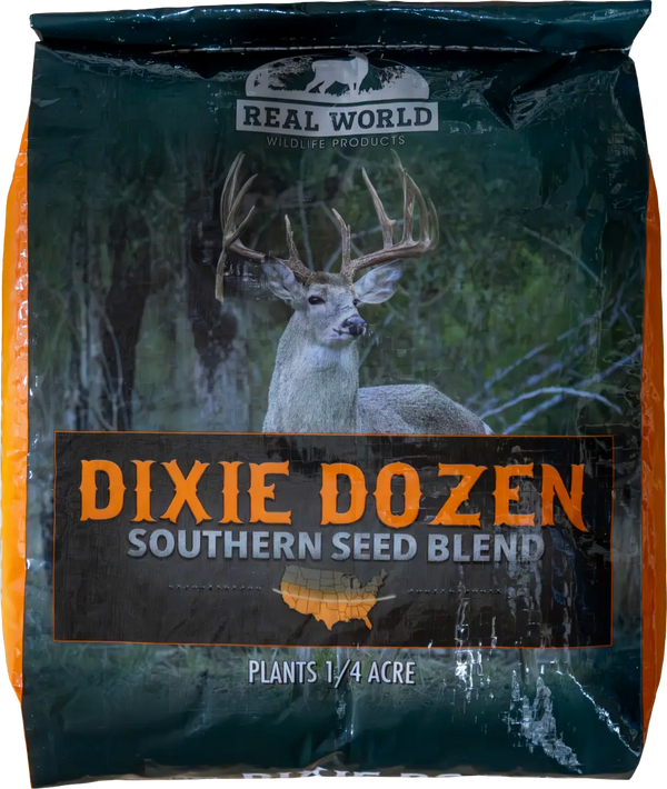 Real World Dixie Dozen southern brassica and clover mix - fall deer food plot