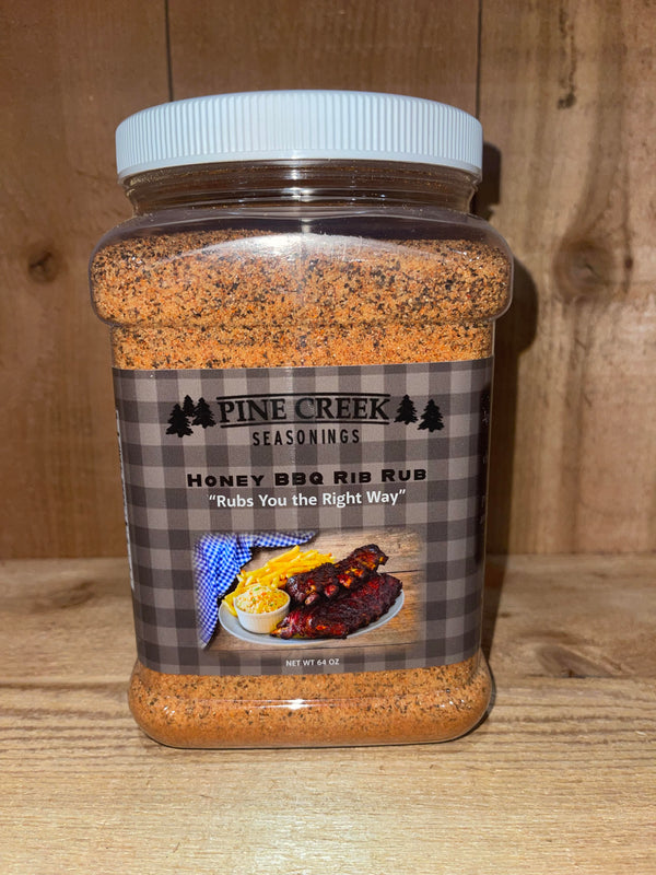 Pine Creek Honey BBQ Rib Rub Seasoning 64OZ